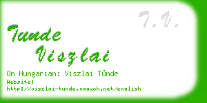 tunde viszlai business card